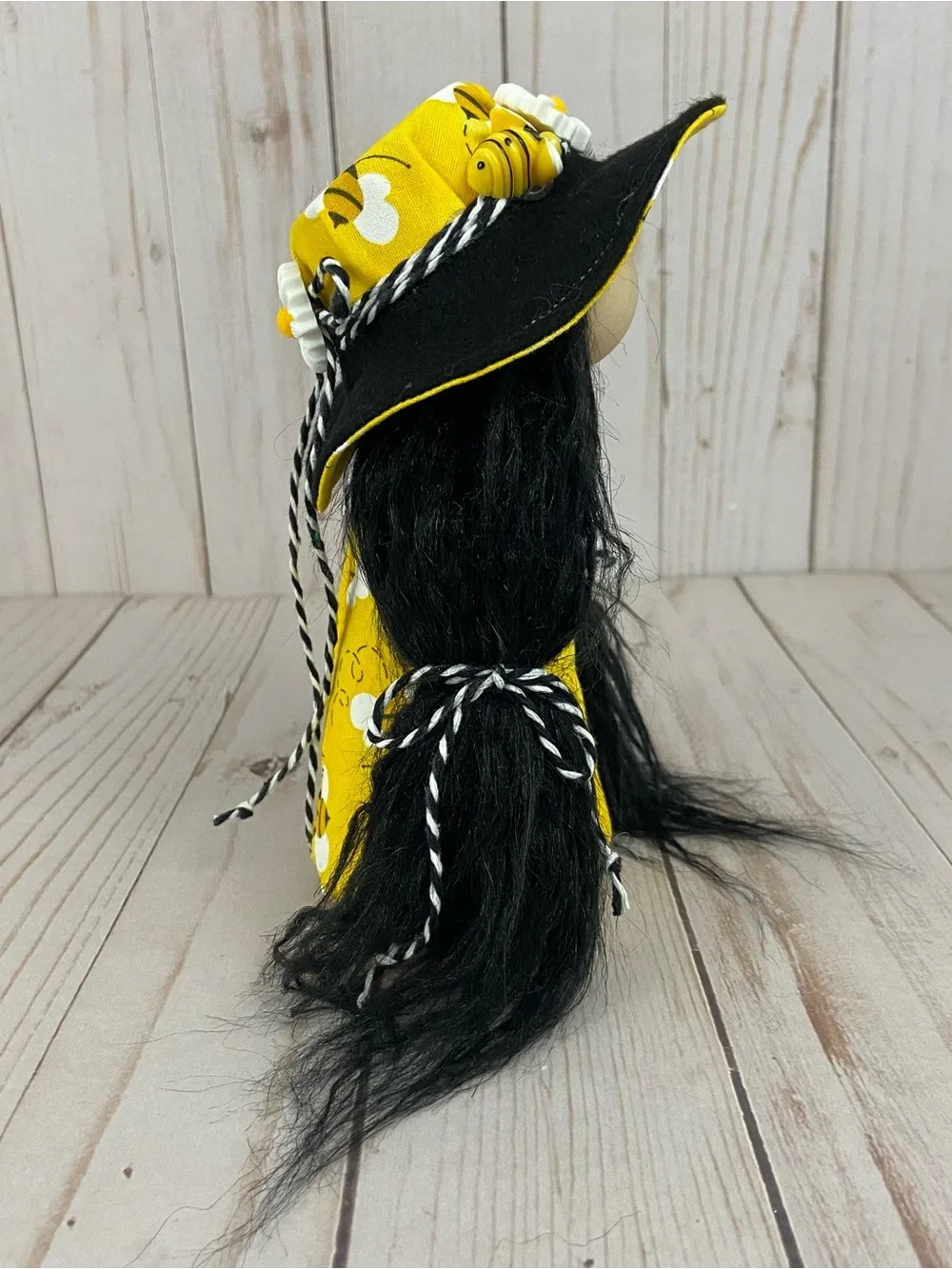 Handmade Bee Gnome Girl – Spring Summer Decor, Bumble Bee Tiered Tray Gnome - Picture 9 of 14